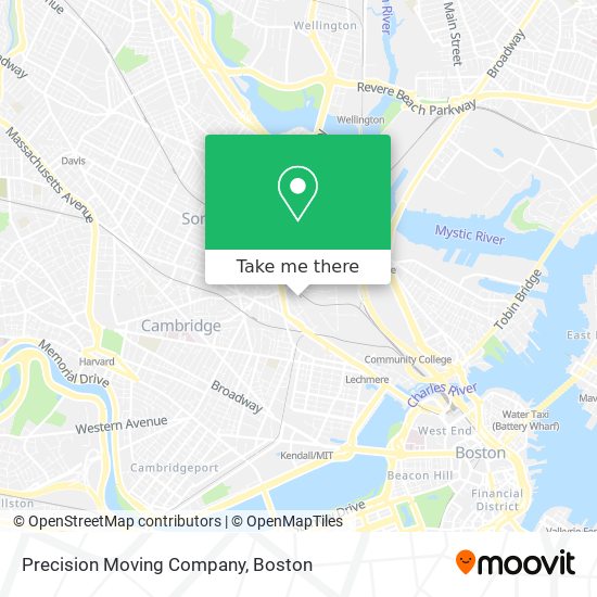 Precision Moving Company map