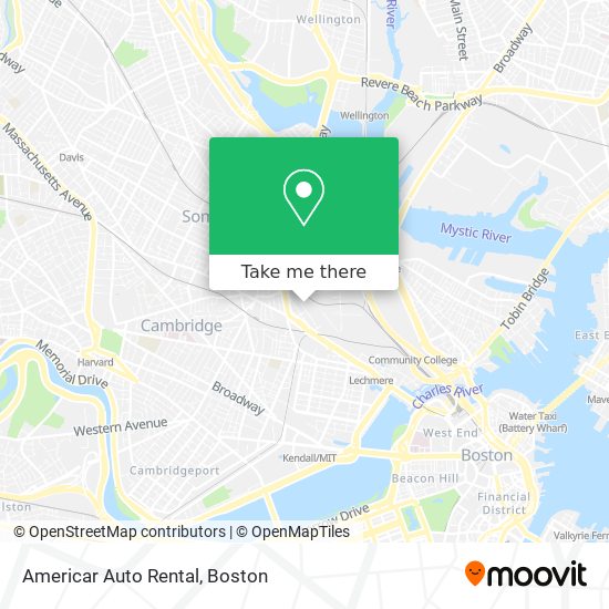 Mapa de Americar Auto Rental