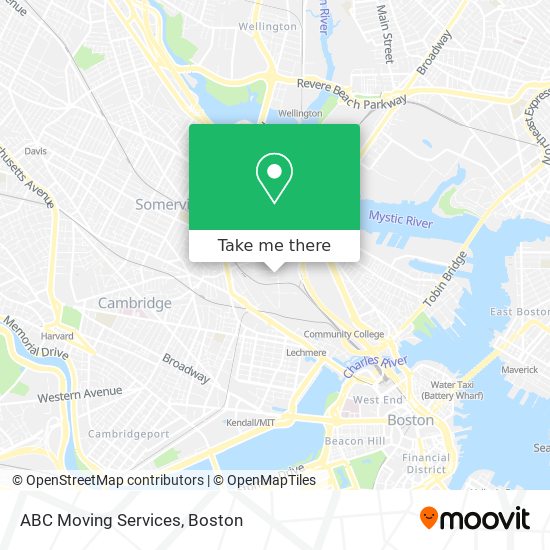 Mapa de ABC Moving Services