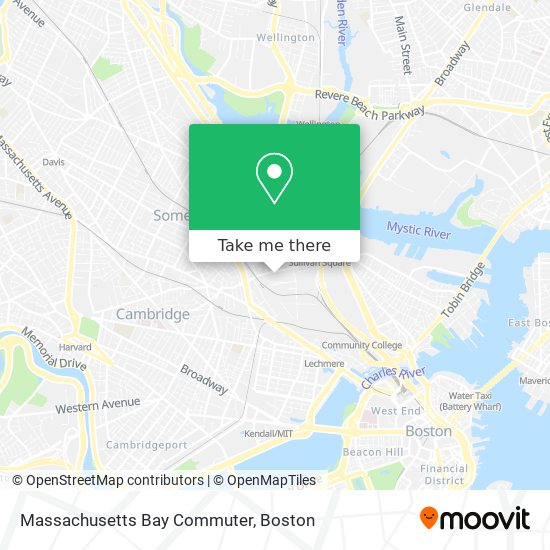 Mapa de Massachusetts Bay Commuter