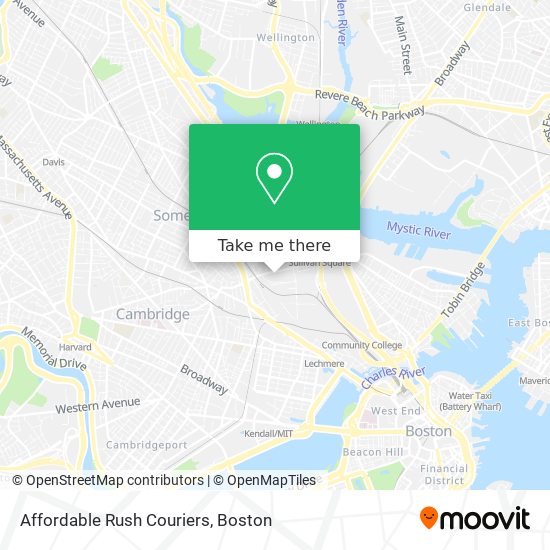 Mapa de Affordable Rush Couriers