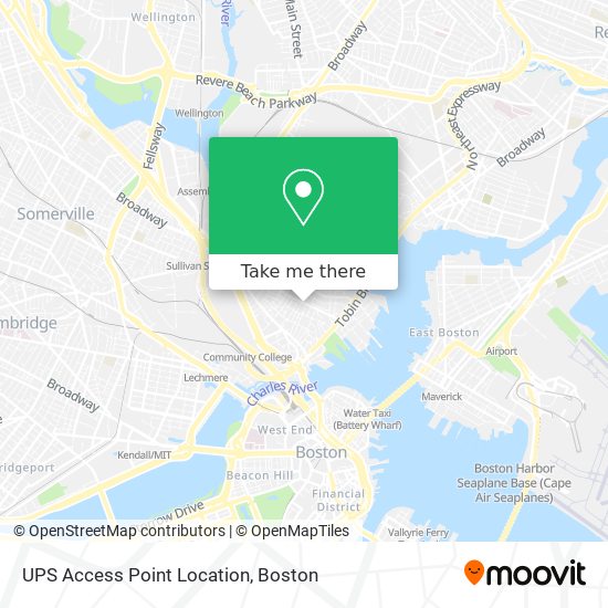 Mapa de UPS Access Point Location