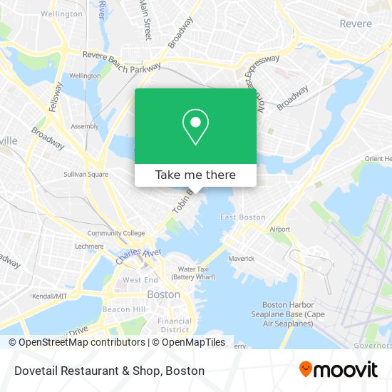 Mapa de Dovetail Restaurant & Shop