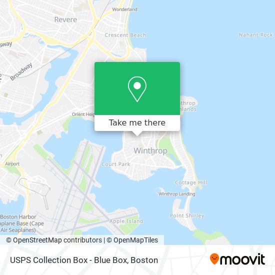 USPS Collection Box - Blue Box map