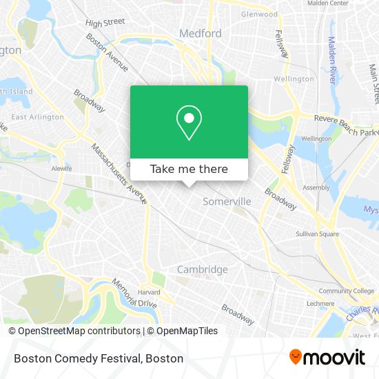 Mapa de Boston Comedy Festival