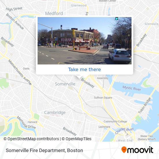 Somerville Fire Department map