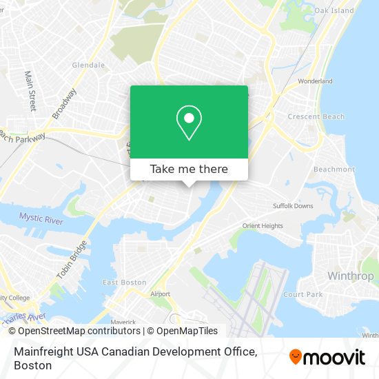 Mapa de Mainfreight USA Canadian Development Office