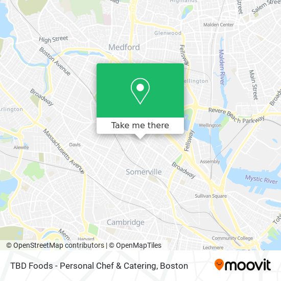 Mapa de TBD Foods - Personal Chef & Catering