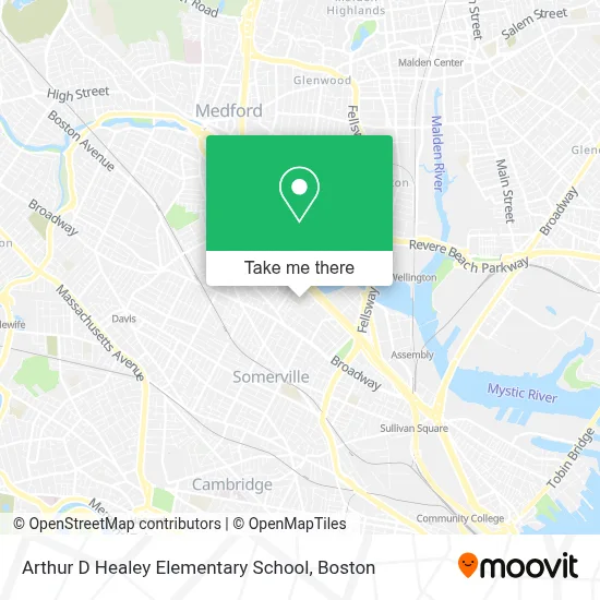 Arthur D Healey Elementary School map