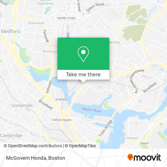 McGovern Honda map