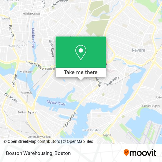 Mapa de Boston Warehousing