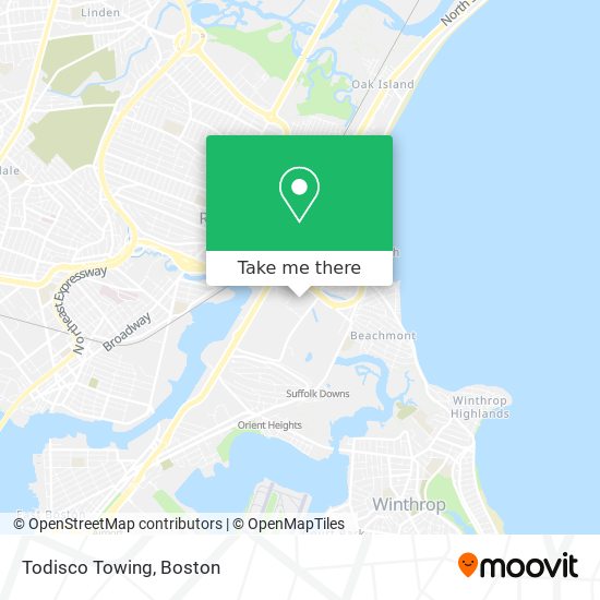 Todisco Towing map