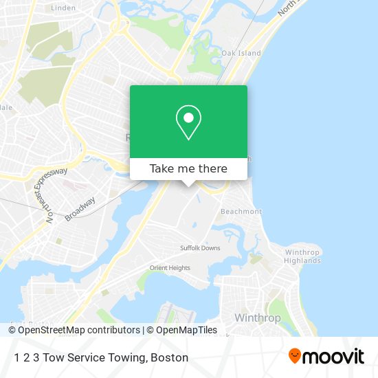 1 2 3 Tow Service Towing map