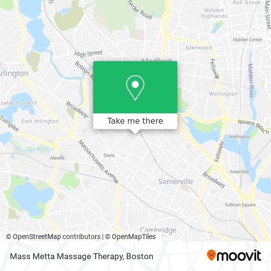 Mass Metta Massage Therapy map