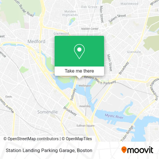 Station Landing Parking Garage map