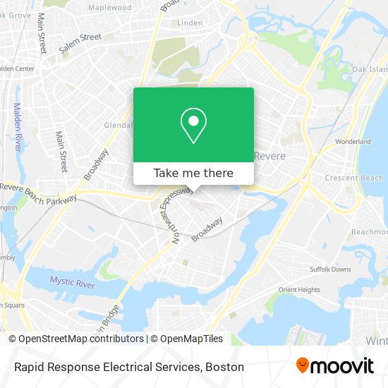 Rapid Response Electrical Services map