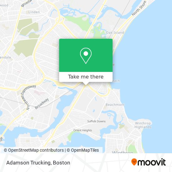 Adamson Trucking map