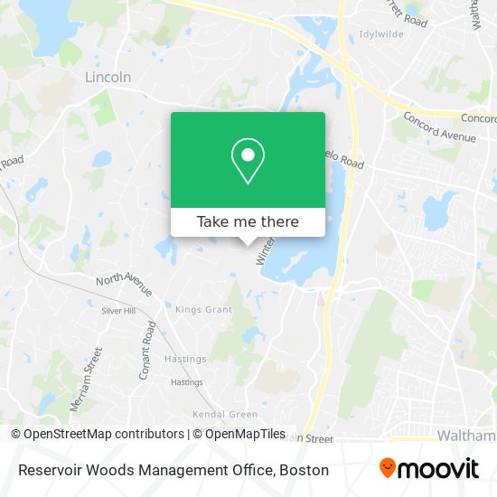 Reservoir Woods Management Office map