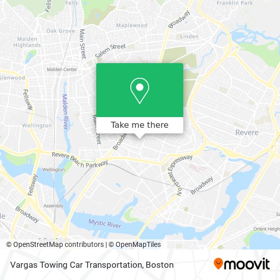 Vargas Towing Car Transportation map