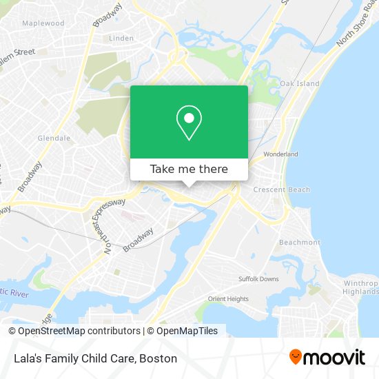 Lala's Family Child Care map