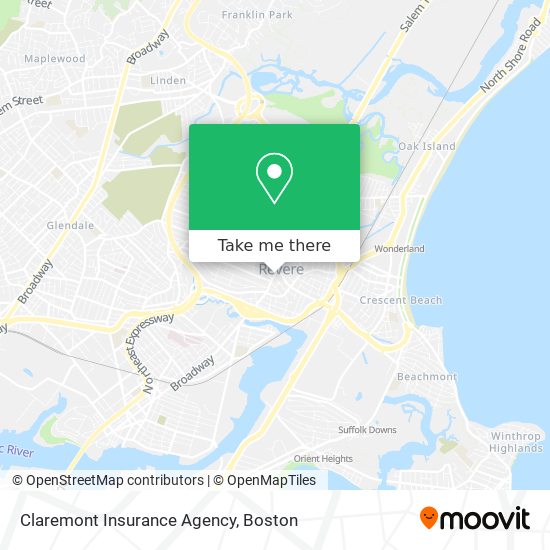 Mapa de Claremont Insurance Agency