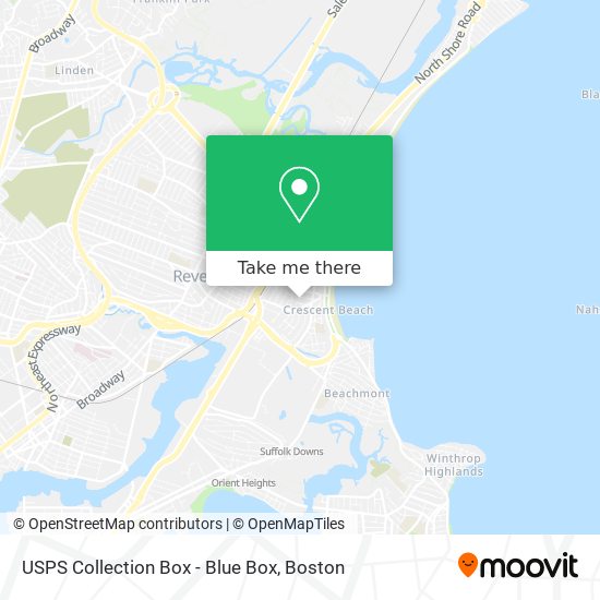 USPS Collection Box - Blue Box map