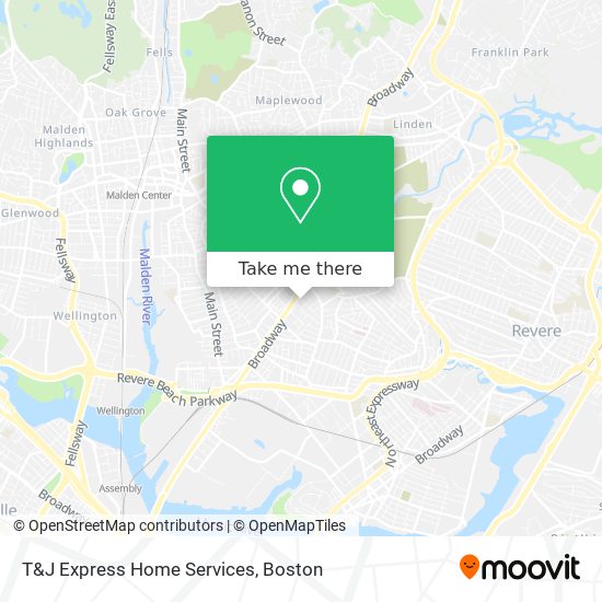 T&J Express Home Services map