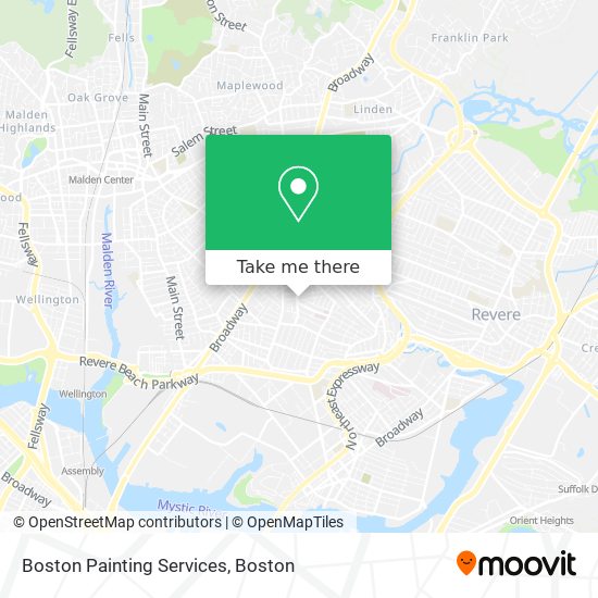 Boston Painting Services map