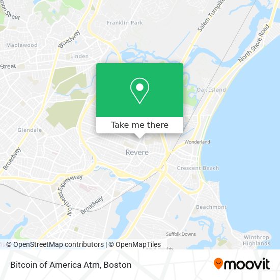 Bitcoin of America Atm map