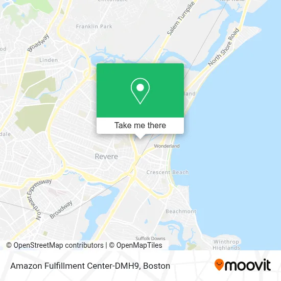 Amazon Fulfillment Center-DMH9 map