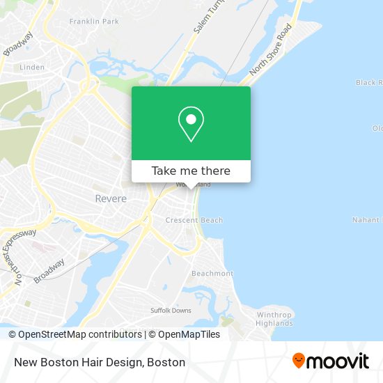 New Boston Hair Design map