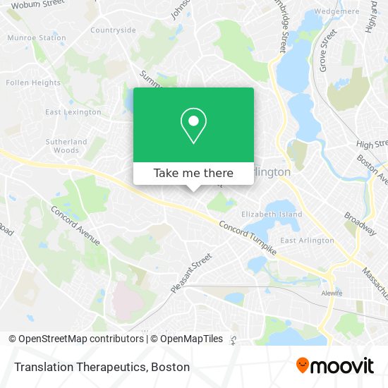 Mapa de Translation Therapeutics