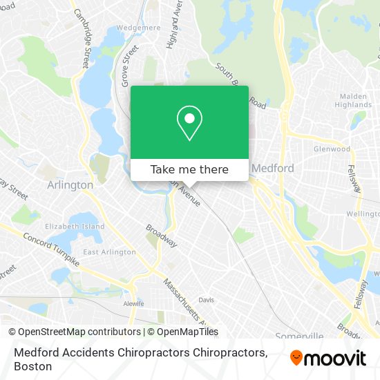 Mapa de Medford Accidents Chiropractors Chiropractors