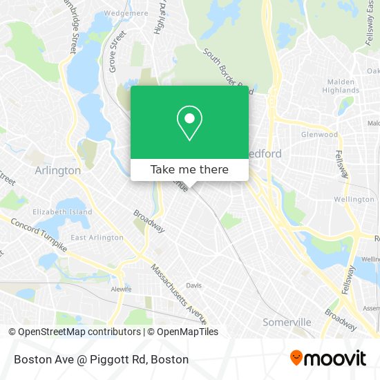 Boston Ave @ Piggott Rd map