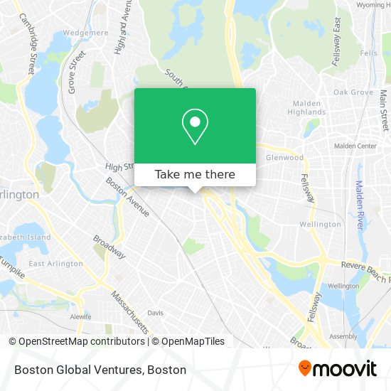 Mapa de Boston Global Ventures