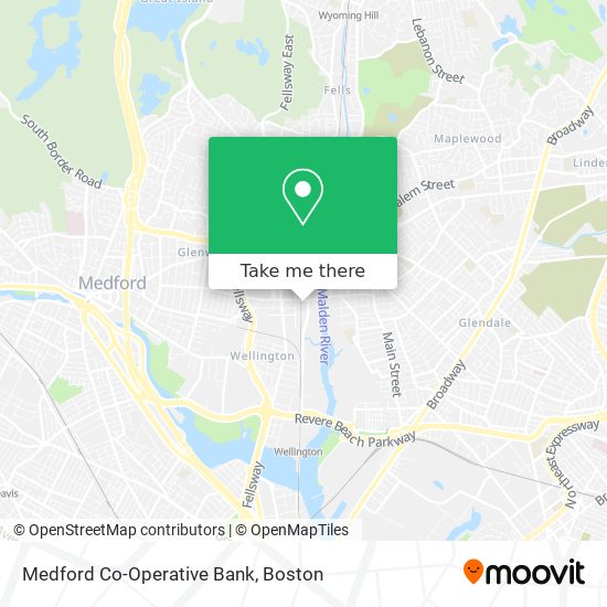 Medford Co-Operative Bank map