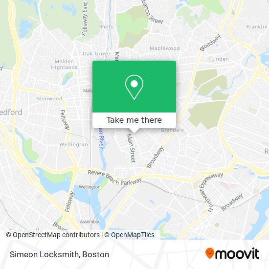 Simeon Locksmith map