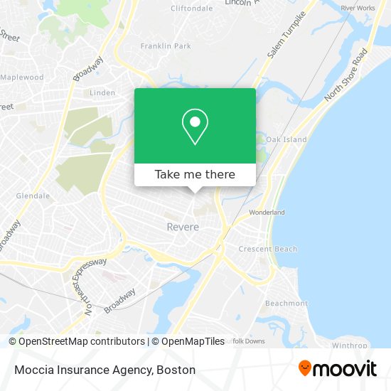 Mapa de Moccia Insurance Agency