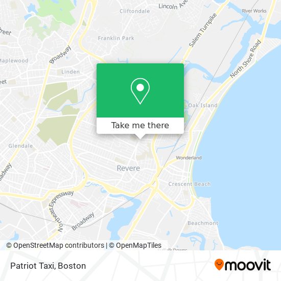 Patriot Taxi map