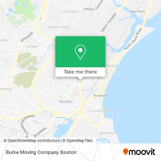 Burke Moving Company map