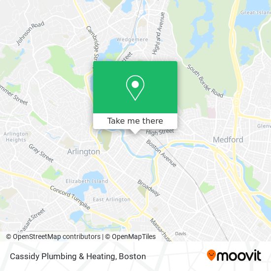 Cassidy Plumbing & Heating map