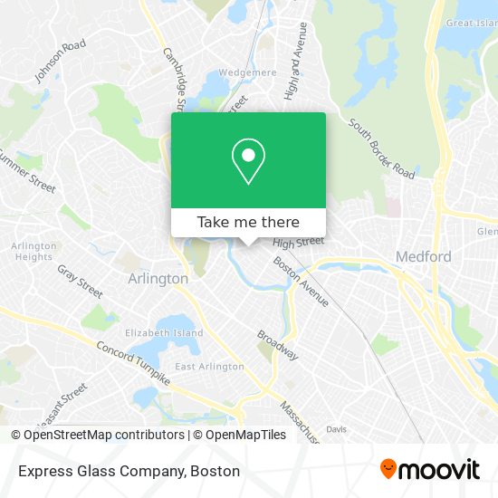 Mapa de Express Glass Company