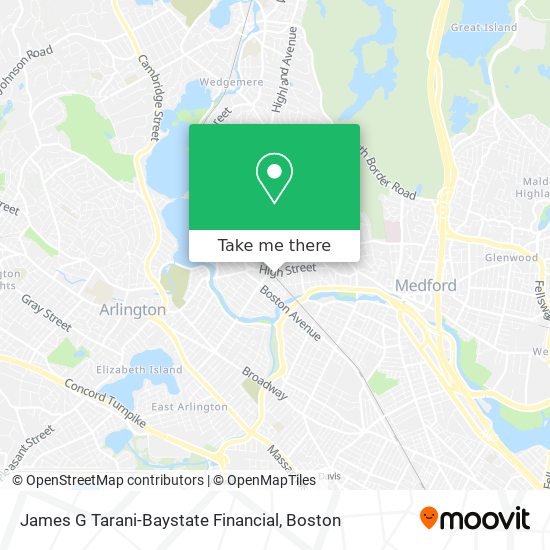 Mapa de James G Tarani-Baystate Financial