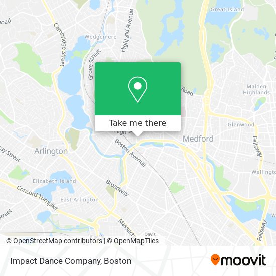 Mapa de Impact Dance Company