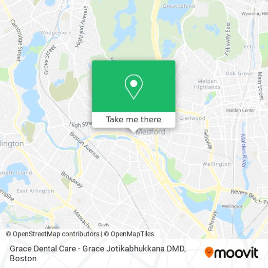 Grace Dental Care - Grace Jotikabhukkana DMD map