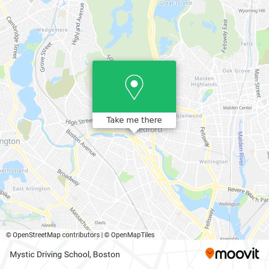 Mystic Driving School map