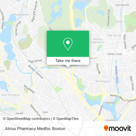 Atrius Pharmacy Medfor map