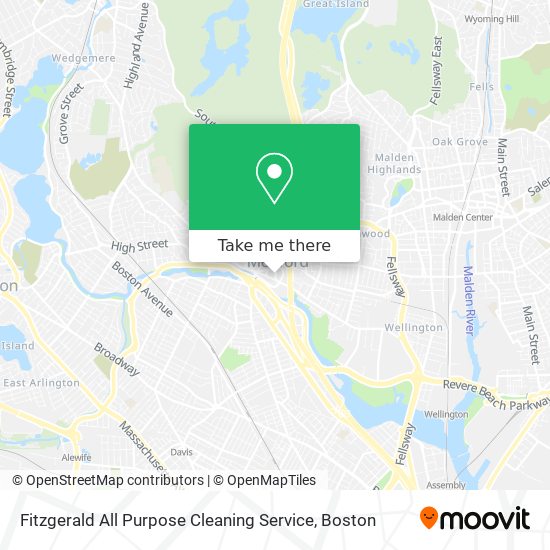 Mapa de Fitzgerald All Purpose Cleaning Service
