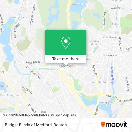 Mapa de Budget Blinds of Medford