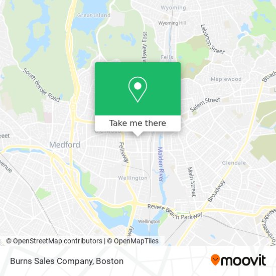 Burns Sales Company map